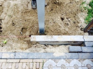 Aanbrengen bestrating de Lantaarntjes te IJmuiden