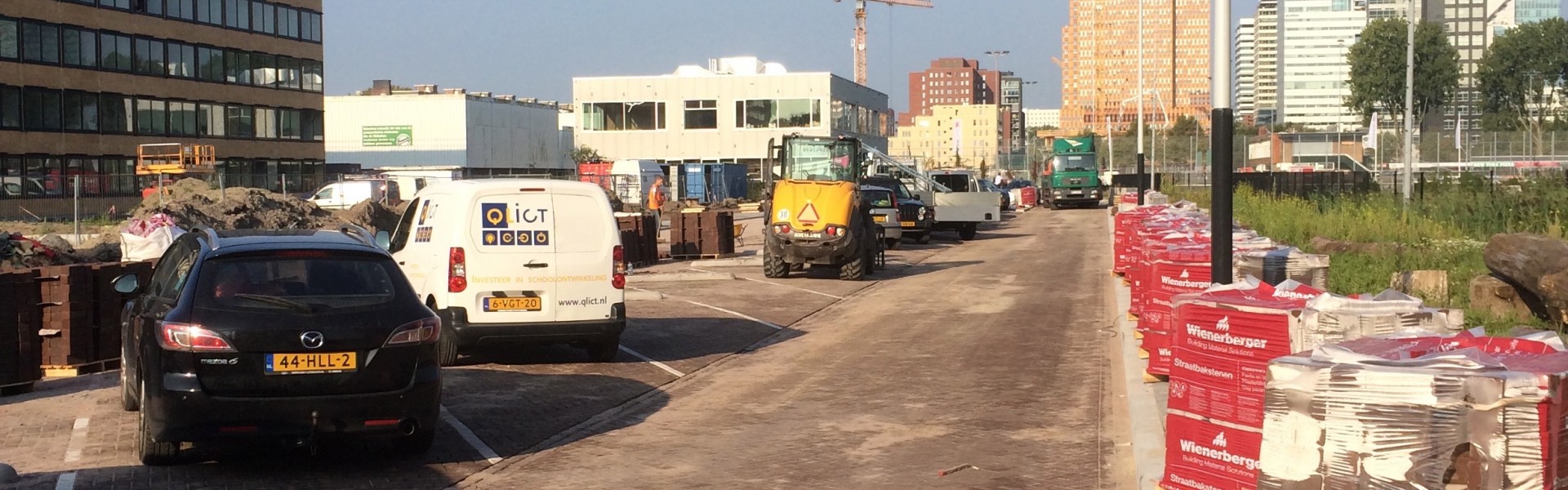 Aanbrengen bestrating Vivaldistraat te Amsterdam